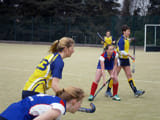 Chiltern 1st XI at Bishops Stortford 13/4/13 palying hockey