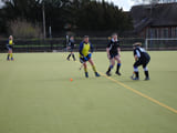 A team playing in an astro field